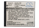 Battery for Panasonic Lumix DMC-F5 DMW-BCL7, DMW-BCL7E 3.7V Li-ion 600mAh / 2.22