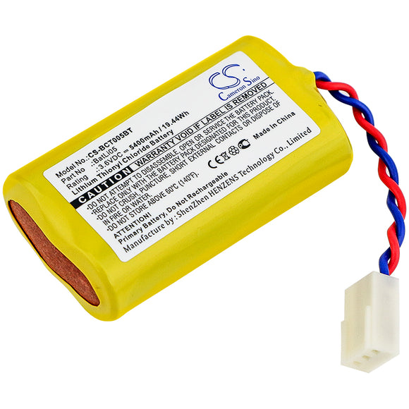 Battery for DAITEM DP8123X BatLi05 3.6V Li-SOCl2 5400mAh / 19.44Wh