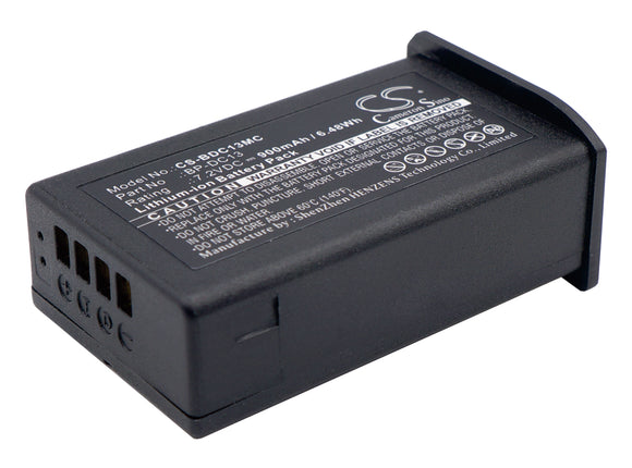 Battery for Leica T Digital Camera BP-DC13 7.2V Li-ion 900mAh / 6.48Wh