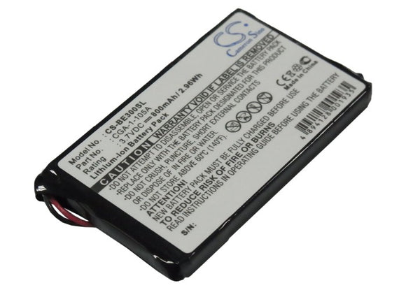 Battery for Casio Cassiopeia BE-500 CGA-1-105A 3.7V Li-ion 800mAh