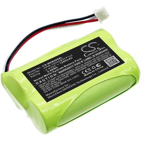 Battery for Bang and Olufsen Beo5 HHR-120AAB33 F1x2 2.4V Ni-MH 1200mAh / 2.88Wh