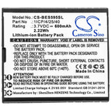Battery for Bea-fon SL495 1ICP/4/25/40 3.7V Li-ion 600mAh / 2.22Wh