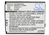 Battery for Bea-fon SL650 SL650 3.7V Li-ion 800mAh / 2.96Wh