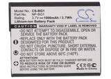 Battery for Sony Cyber-Shot DSC-W80HDPR NP-BG1, NP-FG1 3.7V Li-ion 1000mAh