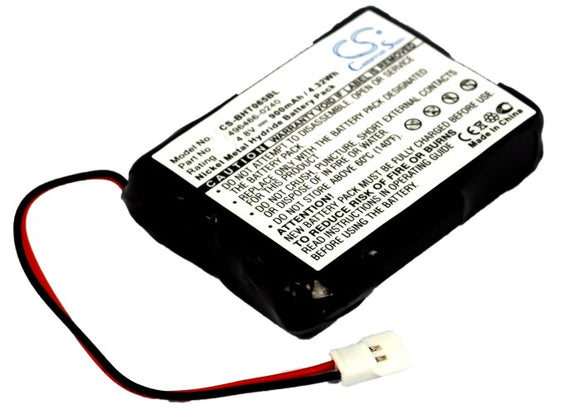 Battery for Denso BHT-700 496466-0240 4.8V Ni-MH 900mAh