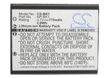 Battery for Sony Cyber-shot DSC-W370G NP-BK1, NP-FK1 3.7V Li-ion 770mAh