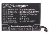 Battery for BBK VIVO E5 BK-B-56 3.8V Li-Polymer 2500mAh / 9.50Wh