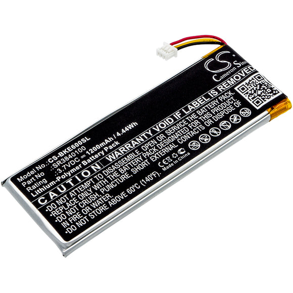 Battery for Becker Active 6 LMU Plus SR3840100 3.7V Li-Polymer 1200mAh / 4.44Wh