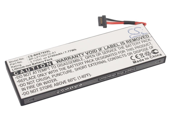 Battery for Becker BE7928 BP-LP1100/12-A1 3.7V Li-ion 2100mAh / 7.77Wh