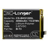 Battery for VIVO S12 Pro B-T3 3.87V Li-Polymer 4050mAh / 15.67Wh