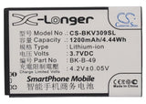 Battery for BBK VIVO S7 BK-B-42, BK-B-49 3.7V Li-ion 1200mAh / 4.44Wh