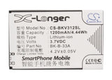 Battery for BBK VIVO V312 BK-B-33A, BK-B-46 3.7V Li-ion 1200mAh / 4.44Wh