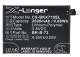 Battery for BBK VIVO X710L BK-B-72 3.8V Li-Polymer 2600mAh / 9.88Wh