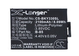 Battery for BBK VIVO Y33 B-85, BK-B-85 3.85V Li-Polymer 2100mAh / 8.09Wh