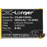 Battery for BBK VIVO Y50 3.85V Li-Polymer 4800mAh / 18.48Wh
