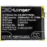 Battery for BBK VIVO Y75 Dual SIM LTE B-D5 3.85V Li-Polymer 2900mAh / 11.17Wh