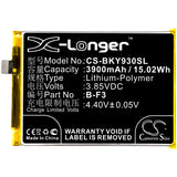 Battery for VIVO Y93st B-F3 3.85V Li-Polymer 3900mAh / 15.02Wh
