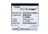 Battery for BLU D141S C474705100T 3.7V Li-ion 900mAh / 3.33Wh