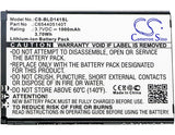 Battery for BLU D141K C654405140T 3.7V Li-ion 1000mAh / 3.70Wh