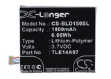 Battery for BLU Life PLAY S CA385863HV, P104INTRNL, P104-J430, TLE14A07 3.7V Li-
