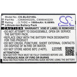 Battery for BLU Diamond M C906040220I, C906040220L 3.7V Li-ion 1800mAh / 6.66Wh