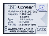 Battery for BLU D270 C6804804150T, C684804150T 3.7V Li-ion 1500mAh / 5.55Wh