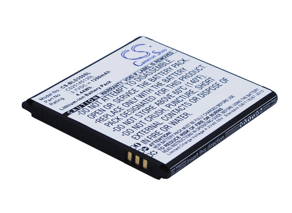 Battery for BLU Neo 3.5 C525145130L, C535143130T 3.7V Li-ion 1200mAh / 4.44Wh