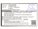 Battery for BLU Studio D510 C835405250T 3.7V Li-Polymer 2500mAh / 9.25Wh