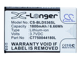 Battery for BLU D030UX C775004180L 3.7V Li-ion 1800mAh / 6.66Wh