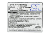 Battery for BLU D610i C746440225T 3.7V Li-ion 1900mAh / 7.03Wh