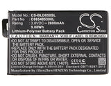 Battery for BLU Studio XL LTE C865405300L, SL1805A 3.8V Li-Polymer 2600mAh / 9.8