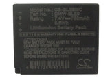 Battery for Panasonic Lumix DMC-GF3KT DMW-BLE9, DMW-BLE9E, DMW-BLE9PP 7.4V Li-io
