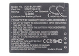 Battery for Panasonic Lumix DMC-GF3 DMW-BLG10, DMW-BLG10E 7.4V Li-ion 750mAh / 5