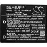 Battery for Olympus E-M1 Mark II BLH-1 7.4V Li-ion 2250mAh / 16.65Wh