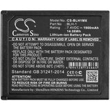 Battery for Olympus E-M1 BLH-1 7.4V Li-ion 1900mAh / 14.06Wh