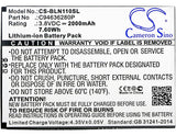 Battery for BLU N110U C94636280P 3.8V Li-ion 2000mAh / 7.60Wh
