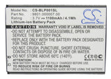 Battery for BLAUPUNKT America 9801.000007.00 3.7V Li-ion 1100mAh / 4.1Wh