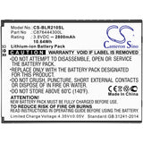 Battery for BLU R2 Plus C876444300L 3.8V Li-ion 2800mAh / 10.64Wh