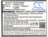 Battery for BLU Studio X Mini C685543180L 3.7V Li-ion 1600mAh / 5.92Wh