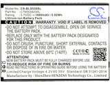 Battery for BLU Studio X8 HD C765539200L 3.7V Li-ion 1600mAh / 5.92Wh