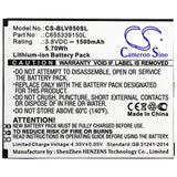 Battery for BLU V050 C655339150L 3.8V Li-ion 1500mAh / 5.70Wh