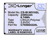 Battery for BLU Life 8 C765804220L 3.8V Li-Polymer 2300mAh / 8.74Wh