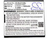 Battery for BLU YZ1120 C535051145T 3.7V Li-ion 1400mAh / 5.18Wh