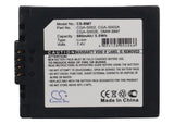 Battery for Panasonic DMC-FZ5PP CGA-S002, CGA-S002A, CGA-S002A/1B, CGA-S002E, CG