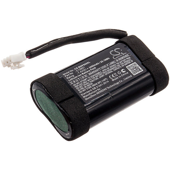 Battery for Bang & Olufse 1140026 2INR19/66, C129D1 7.4V Li-ion 3400mAh / 25.16W