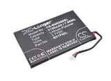 Battery for Barnes and Noble BNRV500 B01PQIL 3.7V Li-Polymer 2150mAh / 7.96Wh