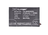 Battery for Barnes and Noble BNRV500 B01PQIL 3.7V Li-Polymer 2150mAh / 7.96Wh