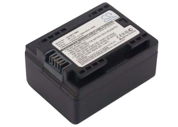 Battery for Canon IXIA HF M56 BP-718 3.6V Li-ion 1600mAh / 5.76Wh