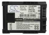 Battery for Canon FS100 Flash Memory Camcorder BP-809, BP-809/B, BP-809/S 7.4V L