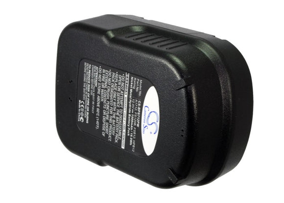 Battery for Black & Decker HP126FSH A12, A12EX, A12-XJ, A1712, B-8315, BD1204L, 
